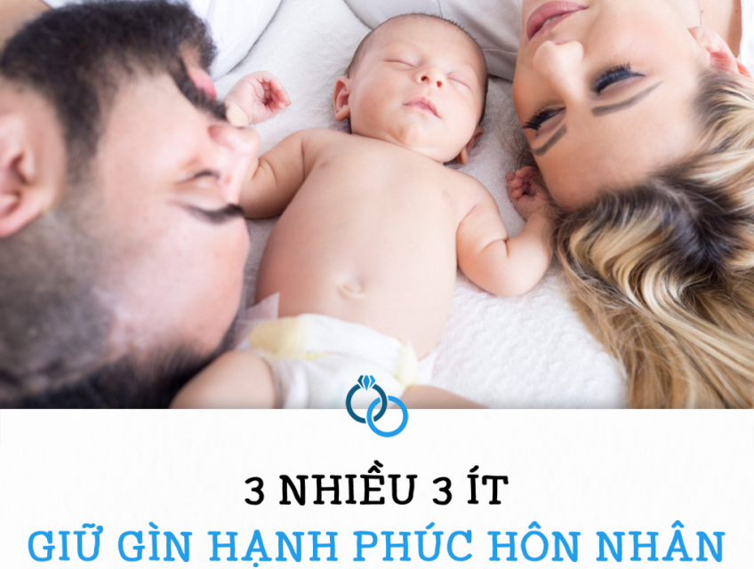 "3 Nhiều - 3 Ít" giữ gìn hạnh phúc hôn nhân