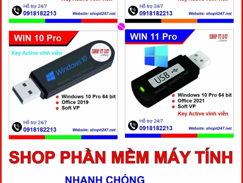 USB cài windows 7/10/11, cứu hộ máy tính tự động – Hỗ trợ 24/7: 091818