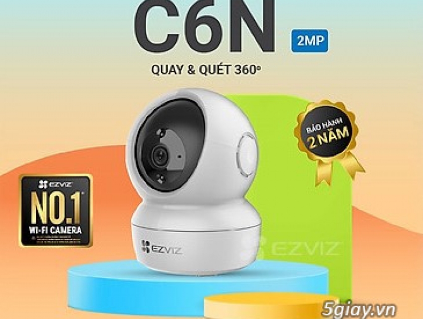 Camera C6N trong nhà xoay, đàm thoại 2 chiều, có hồng ngoại