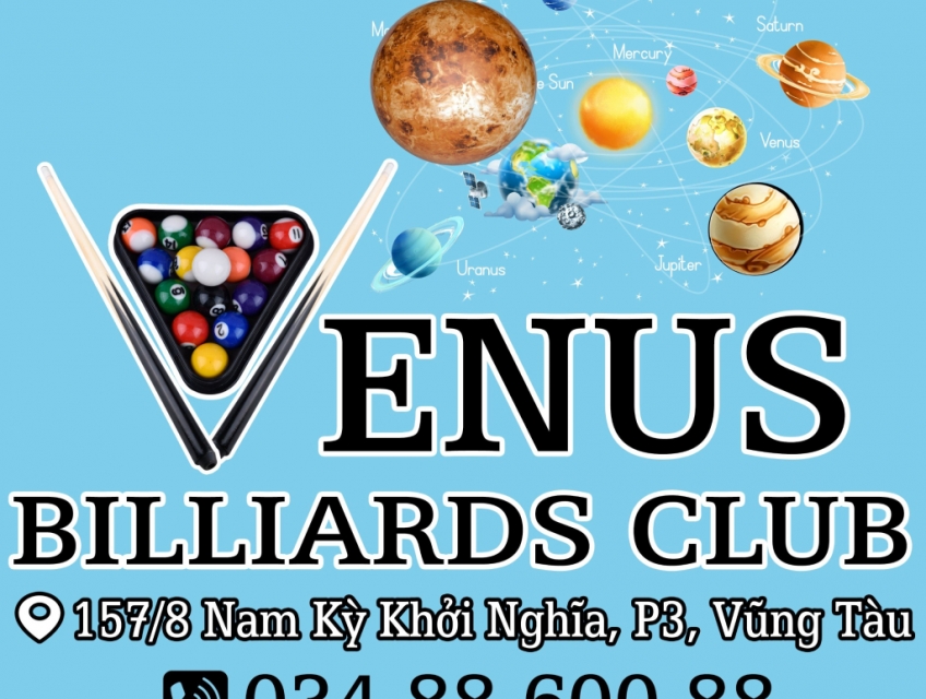 Khám Phá VENUS BILLIARDS CLUB Vũng Tàu - Đẳng Cấp Thế Hệ Mới