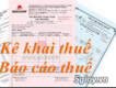 Nhận làm báo cáo thuế