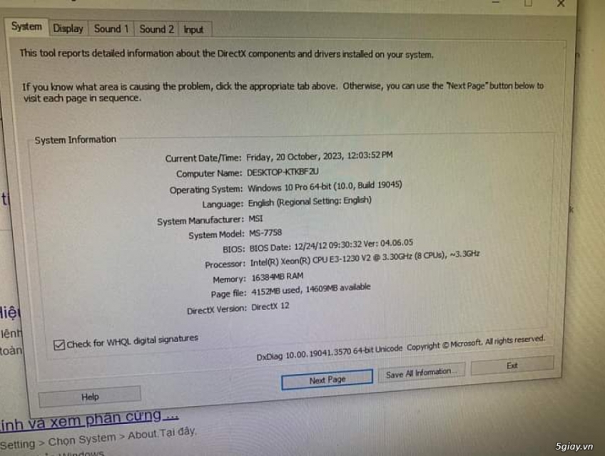 Cần bán bộ PC main MSI Xeon v2