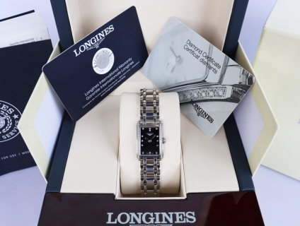 ĐH Nữ Longines DolceVita - Niềng & Cọc số Đính Kim Cương Fullbox