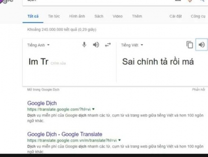 Tìm hiểu về Google dịch nói bậy