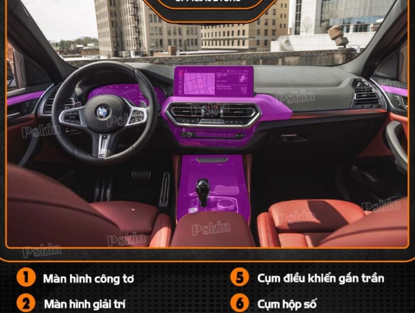 Dán PPF nội thất ô tô BMW X4 2022-2023