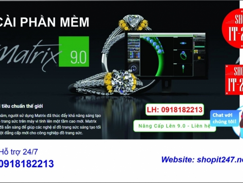 Nhận cài phần mềm thiết kế nữ trang Matrix 7/8/9: Liện hệ: 0918182213