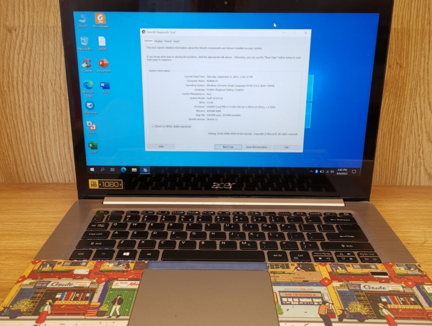 Acer SF314-52, R4G,I3-7100U,SSD256G,14 FHD