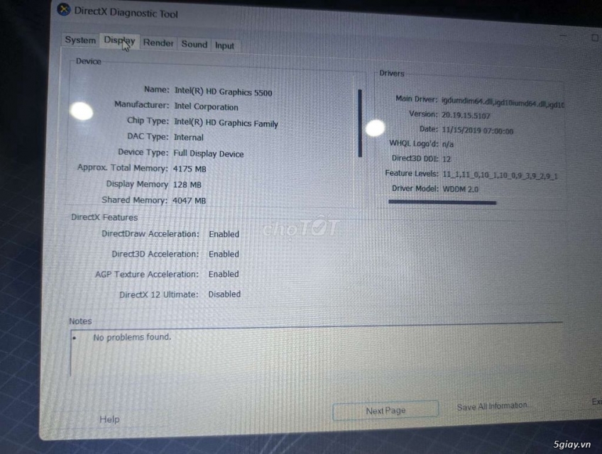 Laptop Asus K401LB i3 Gen5/Ram8/SSD256/Full HD/Vga rời Nvidia 940M