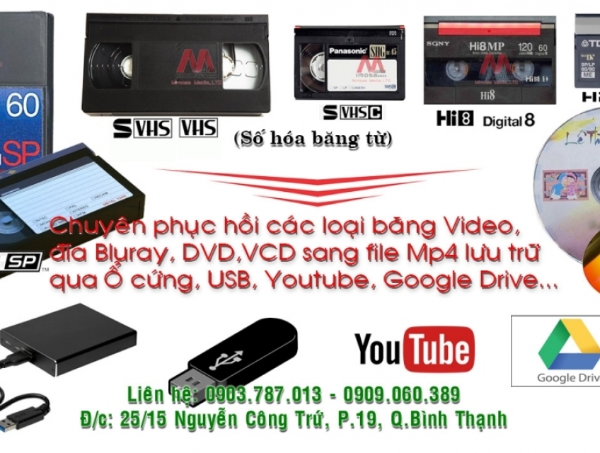 Chuyển băng đĩa video qua USB