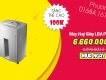 Máy huỷ giấy LBA P-13CD (Tặng kèm thẻ cào 100K nhà mạng bất kì)
