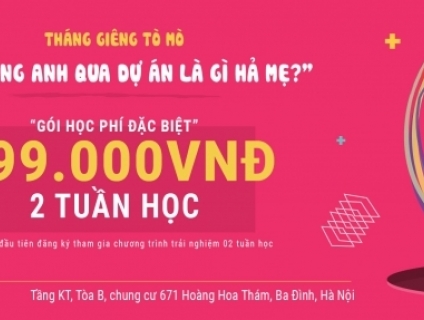 "Tháng Giêng Tò Mò - Gói Học Tiếng Anh Đặc Biệt Chỉ 399k Dành Cho Bé Nhân Dịp Tết" -mojoenglish.vn
