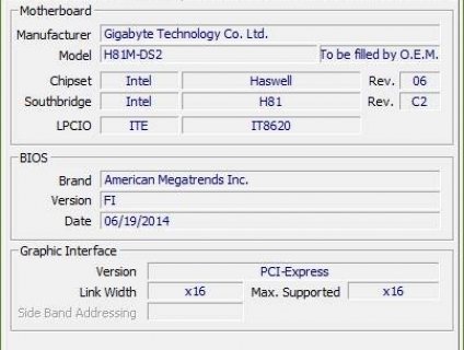 PC: combo i5 4570 + h81-ds2