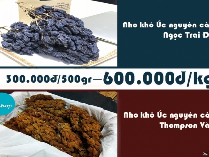 【Quà Tết】Nho khô Úc nguyên cành Healthyroo Premium