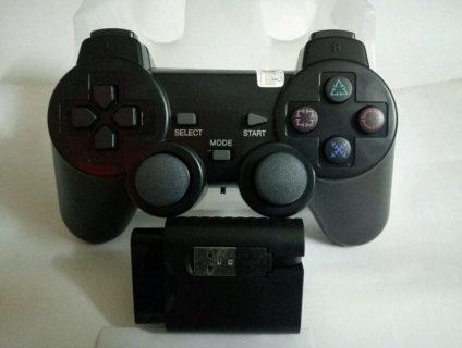 Tay game đơn không dây EW-008 3 in 1 cho PC, Laptop, PS1, PS2, PS3