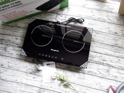 Thanh lý bếp từ đôi Kangaroo cảm ứng, mặt kính Ceramic cao cấp