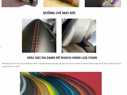 Chuyên bọc mới da ghế ô tô các loại.