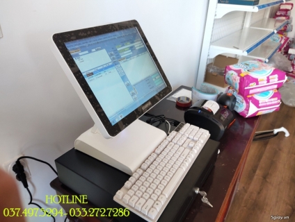 Combo máy tính tiền bằng mã vạch cho Cửa hàng sữa- Tạp hóa