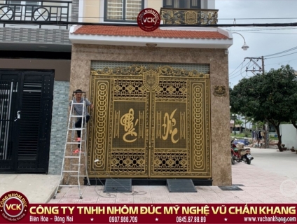 *Vip* Cổng nhôm đúc chữ Phúc - Đức ở Thành phố Thủ Đức