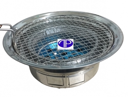 Bếp nướng than hoa âm bàn chỉnh gió dưới chưa kèm vỉ