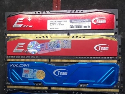 PC 77 - Còn 17 thanh ram Team Vulcan 8G 1600 BH 7.2022
