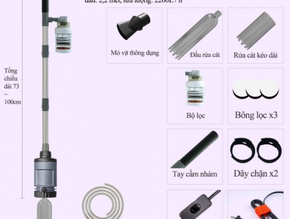 【4 IN 1】Máy thay nước rửa cát bằng điện - Home and Garden