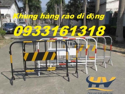 Khung hàng rào sắt, khung hàng rào an ninh, khung rào chắn di động