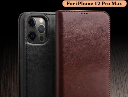 Bao da iPhone 12 Pro Max Qialino Classic Hanmade da bò