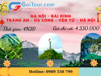 Tour Hà Nội - Bái Đính, Tràng An - Hạ Long - Yên Tử - Hà Nội_4N3Đ