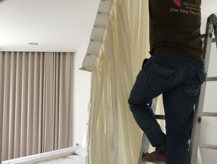 Dịch vụ giặt màn cửa tại TP HCM Rèm Quốc Huy