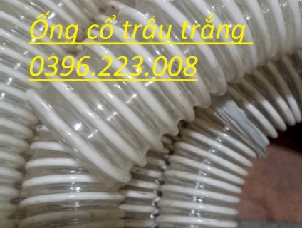 (Ống gân nhựa trắng)ống cổ trâu gân nhựa phi 40, phi 50 , phi 60,phi75