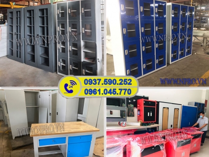Tủ dụng cụ 2 cánh 20 ngăn sơn tĩnh điện dành cho nhà xưởng, nhà máy
