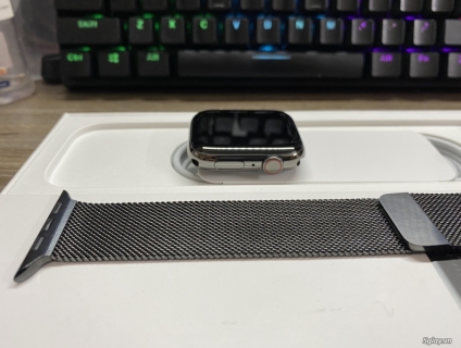 Apple watch thép 6 44mm fullbox dây milan như new chuẩn openbox esim