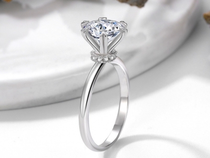 Nhẫn Bạc Nữ Đính Kim Cương - Khuyến Mãi Tết Chỉ Còn 199K -Giá Gốc 550K