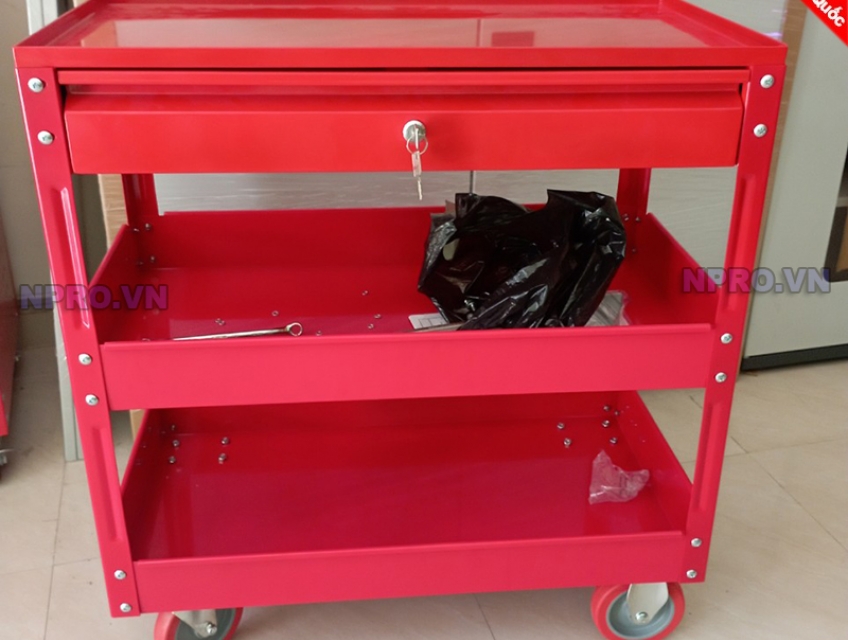 Xe đẩy dụng cụ kết hợp hộc tủ 1 ngăn kéo - NPROvn
