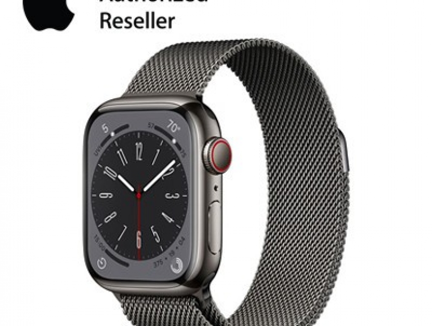 Đồng hồ Apple watch thép 8 41mm dây milan graphite bản VN