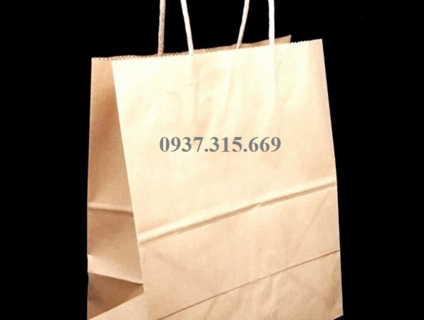 Túi giấy quai xách đựng hộp cơm