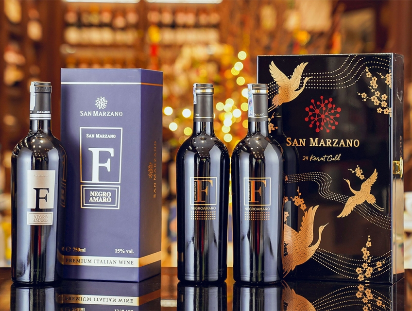 Rượu Vang F Negroamaro – Chai Rượu Vang Hoàn Hảo Cho Ngày Tết Sum Vầy