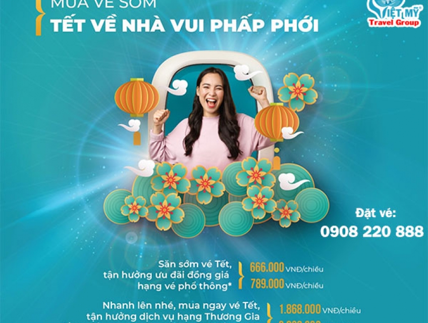 Vietnam Airlines ưu đãi Tết giá vé đồng giá 666K