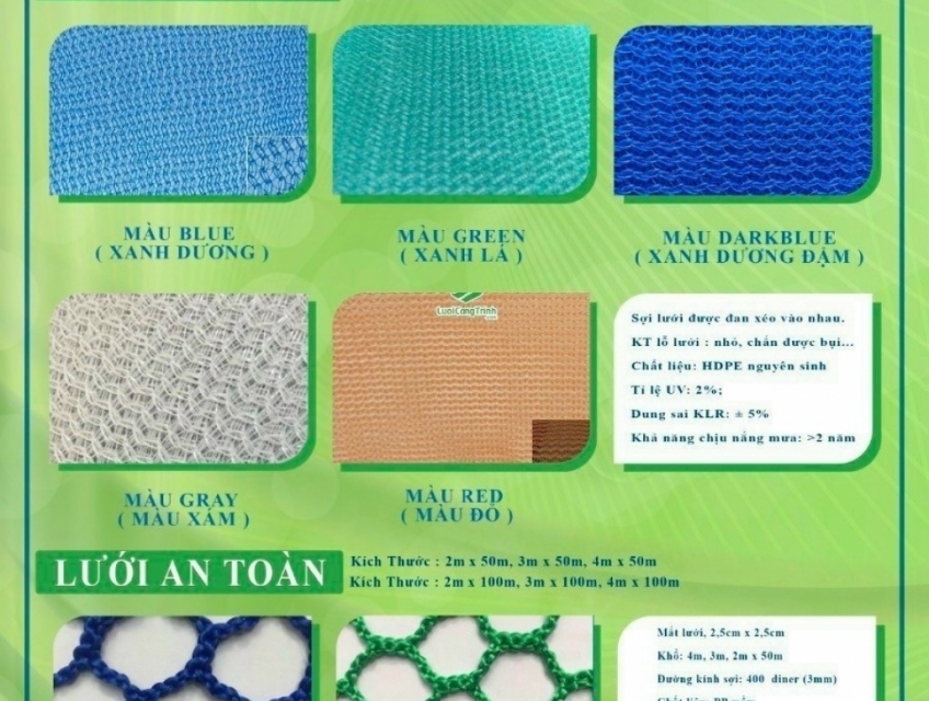 Lưới bao che công trình