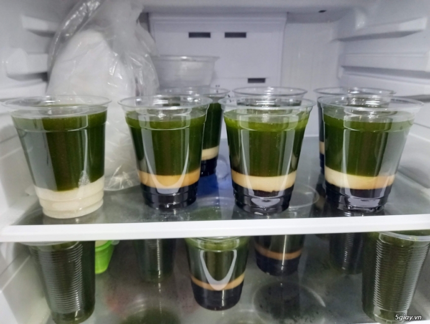 Thạch sương sâm lông hạt chia ( gồm có ly sương sâm , nước đường