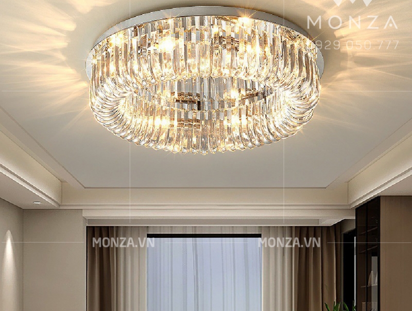 Đèn mâm pha lê cao cấp phù hợp không gian nào?