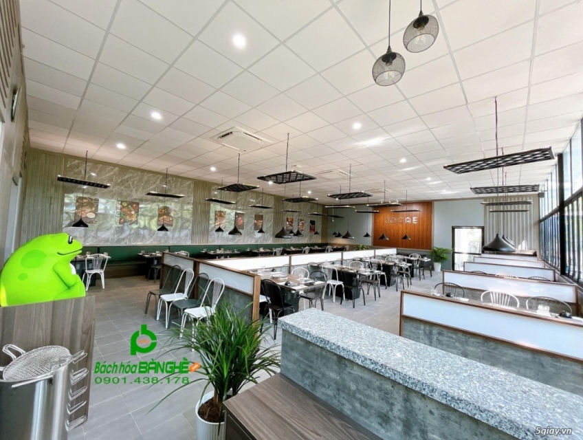 Ghế sắt quán cafe, ghế sắt nhà hàng lẩu nướng Hàn Quốc