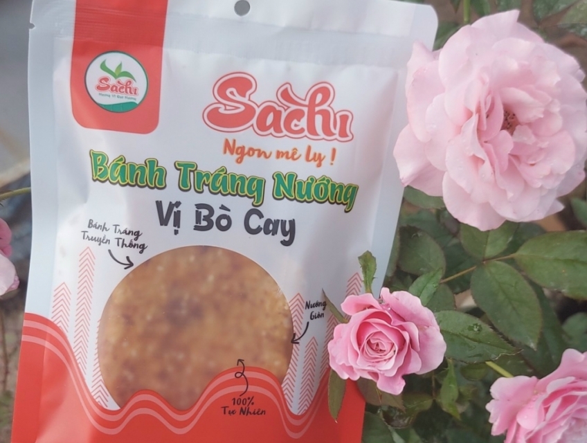 Bánh tráng tẩm vị Sachi Bình Định