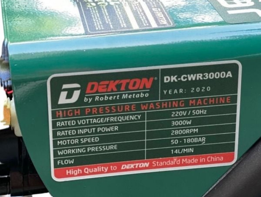 Review máy rửa xe bán công nghiệp Dekton DK-CWR3000A