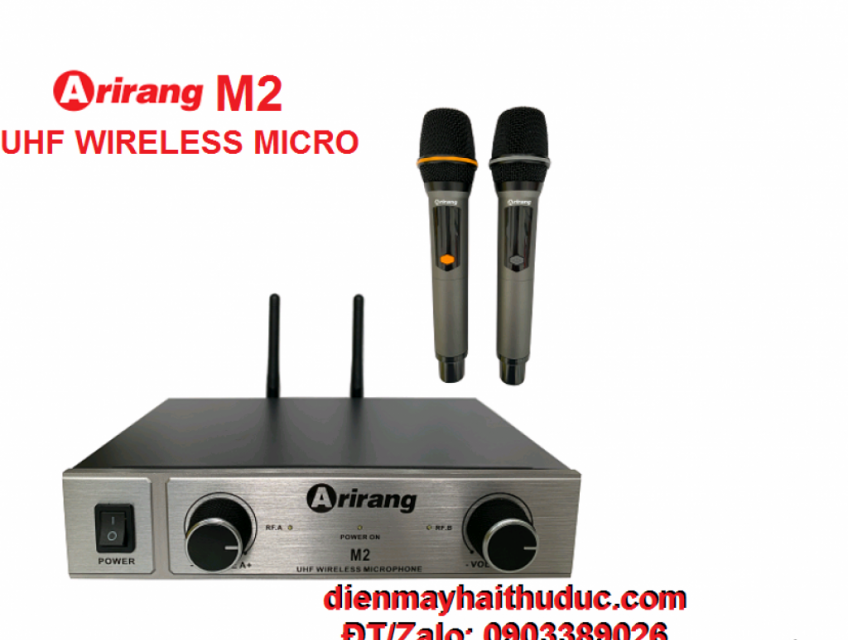 Bộ Micro Wireless Arirang M2 hàng chính hãng giá tầm trung