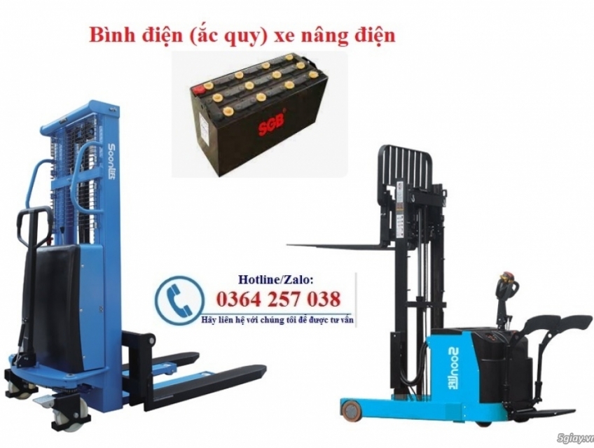 Bình điện (ắc quy) xe nâng điện giá rẻ sẵn kho