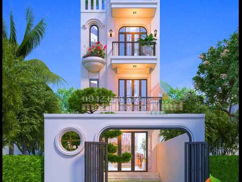 Nhà phố 3 tầng tân cổ điển mặt tiền 5m tạo môi trường sống lý tưởng