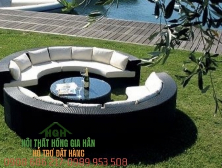 Sofa nhựa giả mây HGH