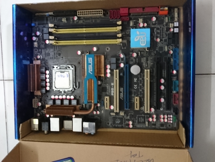 Main asus P45 và cpu Q9400