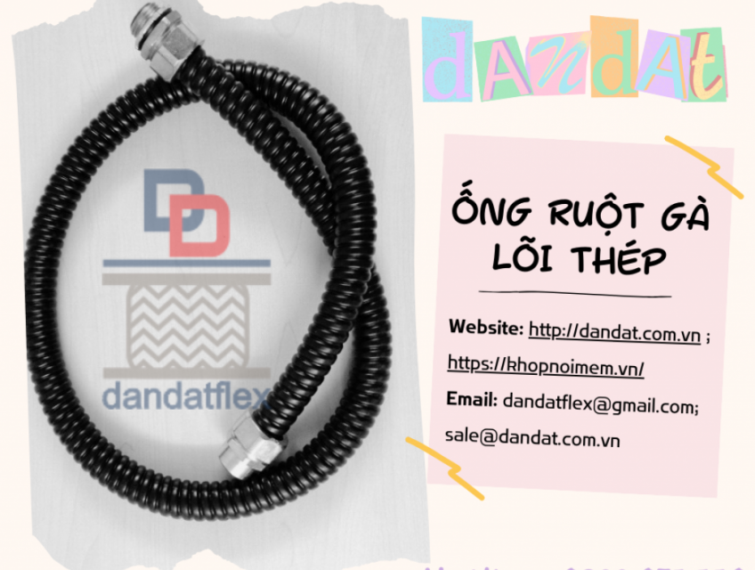 Ống Ruột Gà Chịu Nhiệt/Ống Ruột Gà Inox/Ống Ruột Gà Lõi Thép Bọc Nhựa